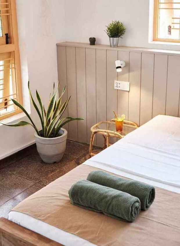 Fresh towels and welcome drink