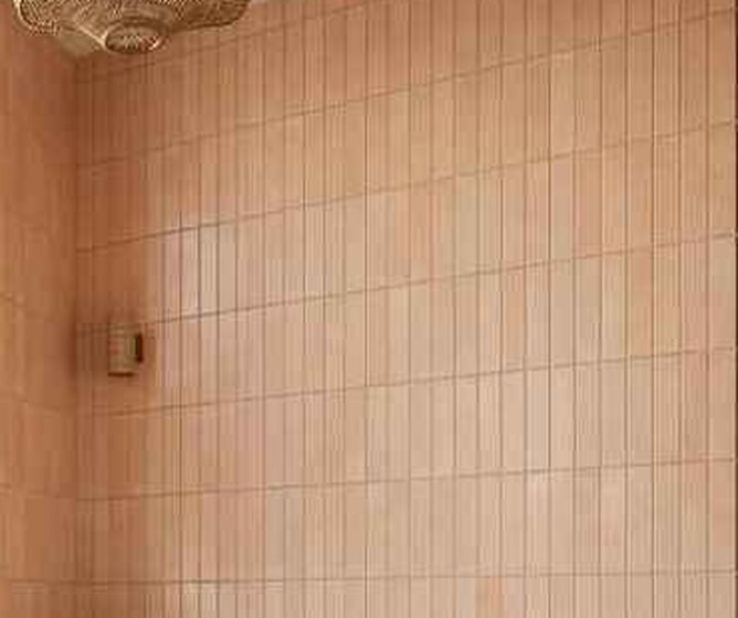 Hand-laid terracotta tile
